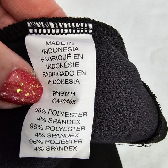 Children's Place Black Sleeveless Hi-Lo Dress With Rhinestones Girl's 7/8 - Picture 7 of 9